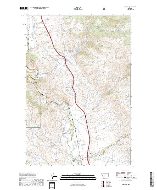 USGS Topographic Map – Melrose