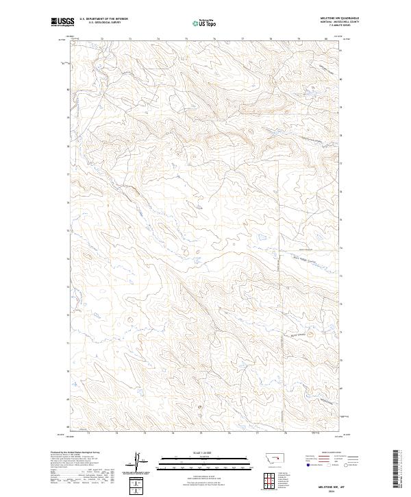 2024 Map of Melstone NW, 2024 Print