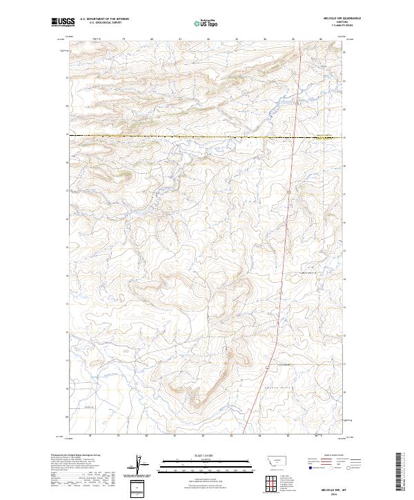 USGS Topographic Map – Melville NW