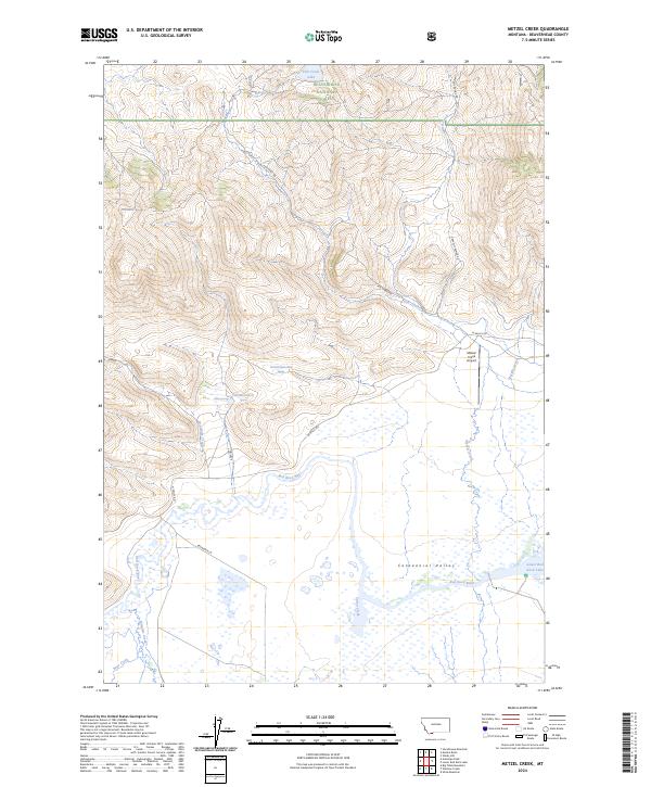 USGS Topographic Map – Metzel Creek