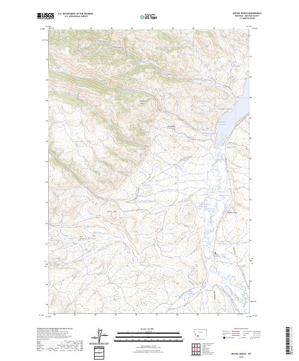 USGS Topographic Map – Metzel Ranch