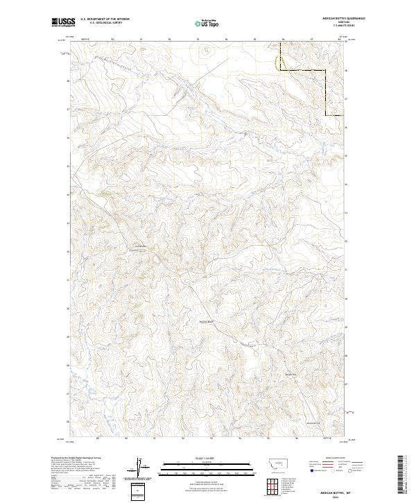 USGS Topographic Map – Mexican Buttes