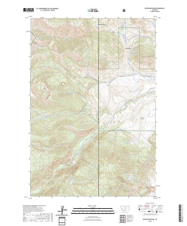 USGS Topographic Map – Meyer Mountain