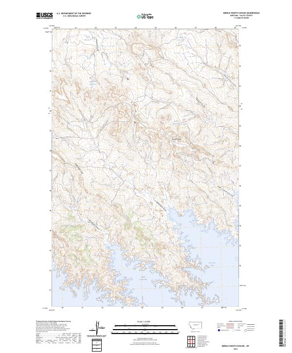 USGS Topographic Map – Middle Eighth Coulee