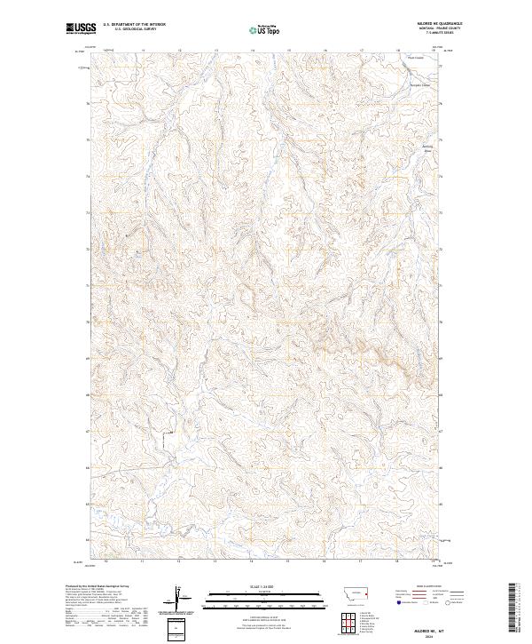 USGS Topographic Map – Mildred NE