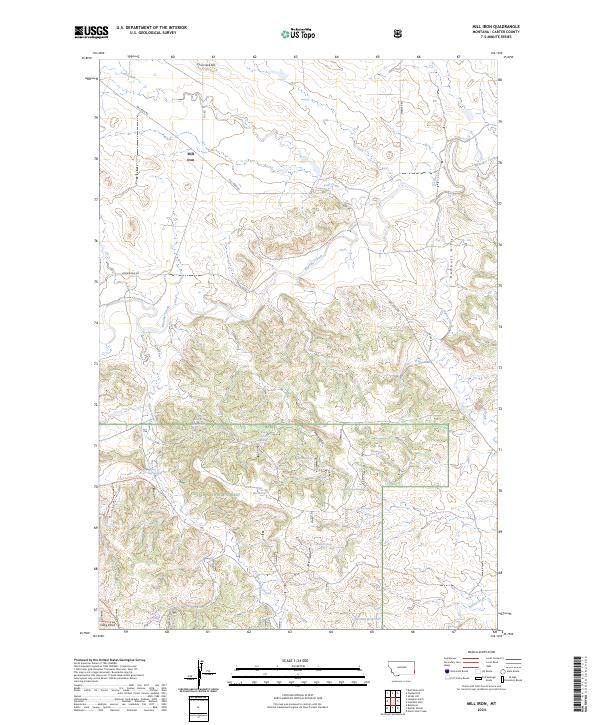 USGS Topographic Map – Mill Iron