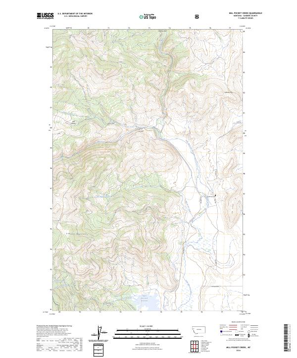 USGS Topographic Map – Mill Pocket Creek