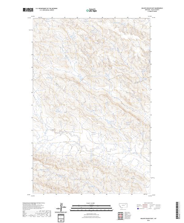 USGS Topographic Map – Miller Coulee East