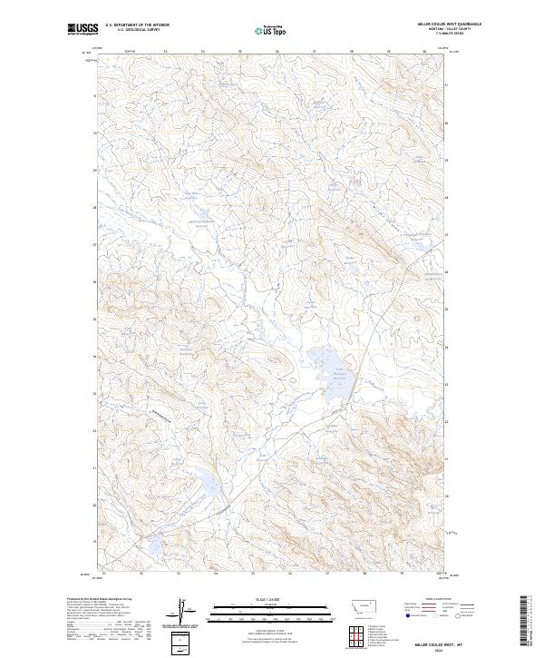 USGS Topographic Map – Miller Coulee West