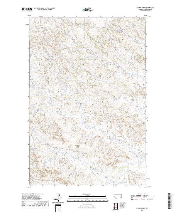 USGS Topographic Map – Miller Creek
