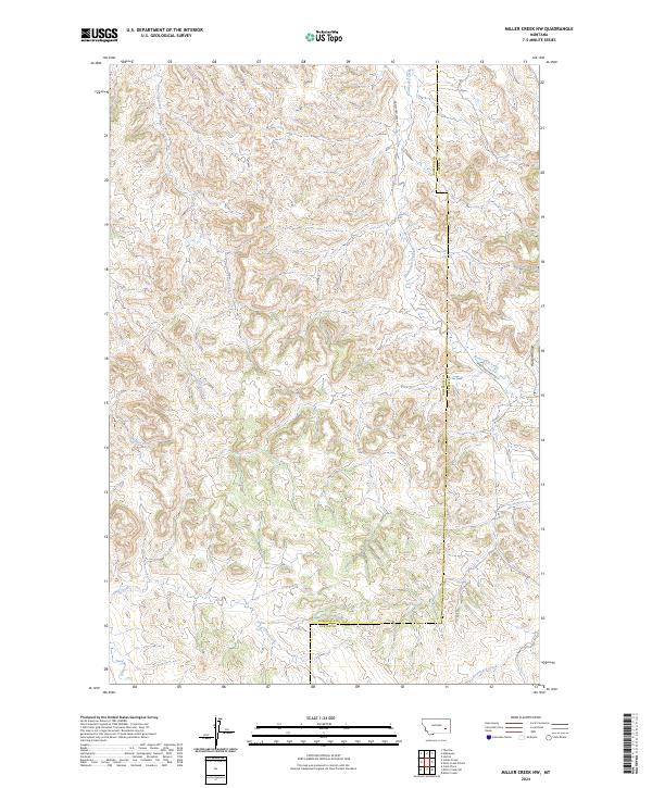 USGS Topographic Map – Miller Creek NW