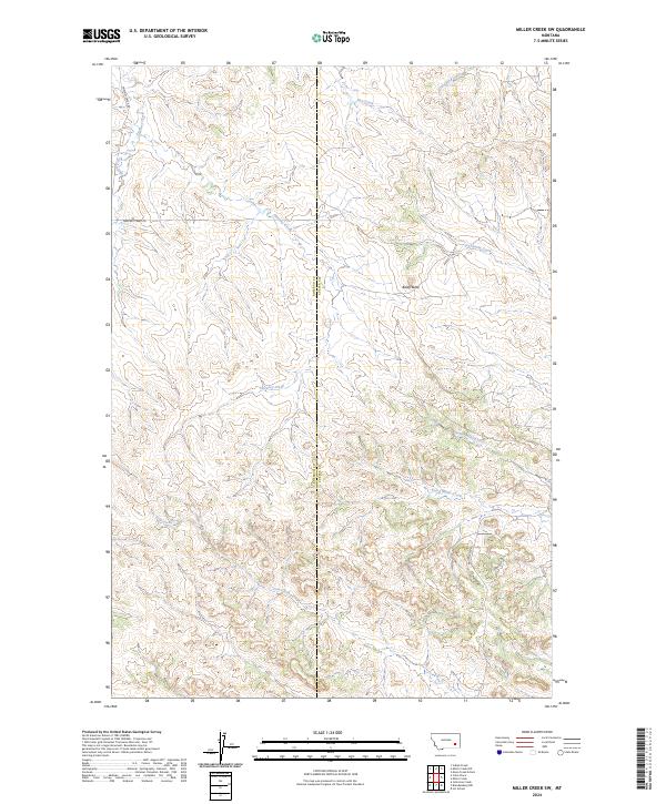 USGS Topographic Map – Miller Creek SW