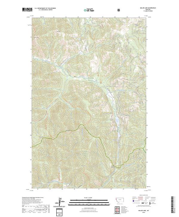 USGS Topographic Map – Miller Lake