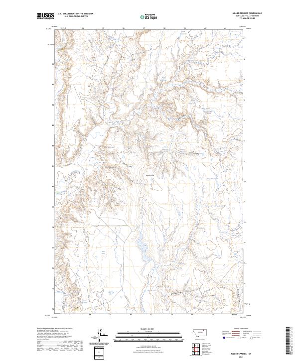 USGS Topographic Map – Miller Springs