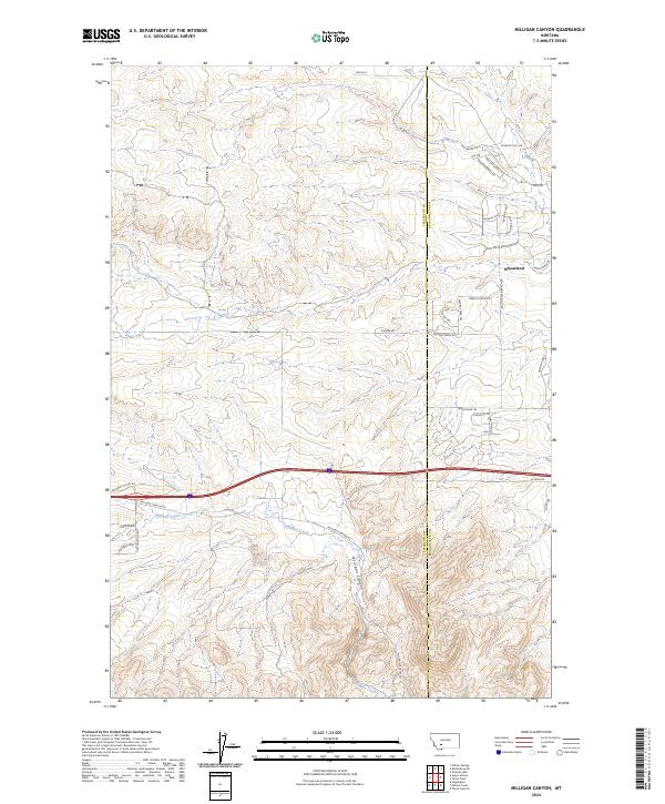 USGS Topographic Map – Milligan Canyon