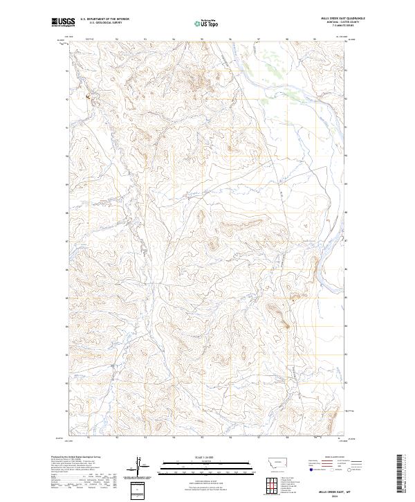 USGS Topographic Map – Mills Creek East