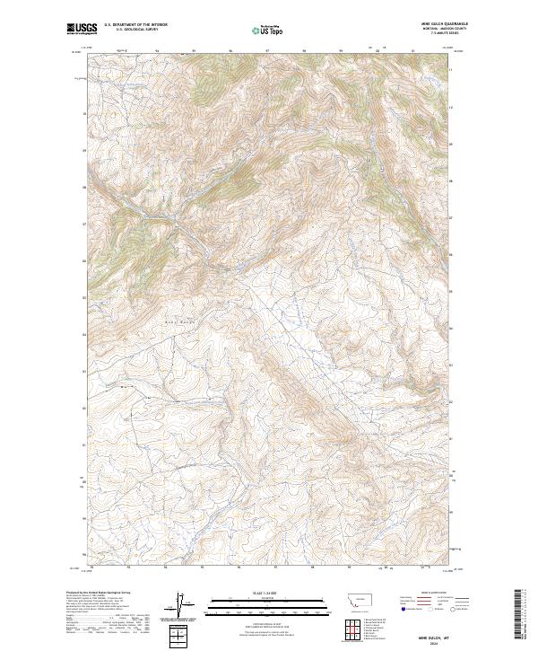 USGS Topographic Map – Mine Gulch