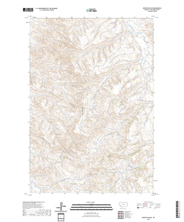 USGS Topographic Map – Mission Coulee