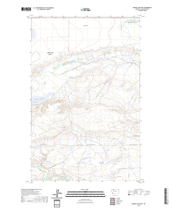 USGS Topographic Map – Mission Lake East