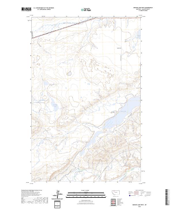 USGS Topographic Map – Mission Lake West