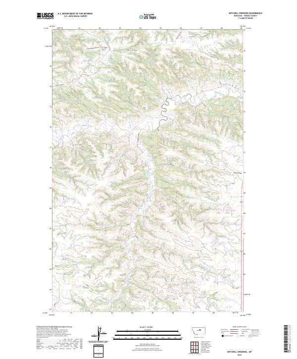 USGS Topographic Map – Mitchell Crossing