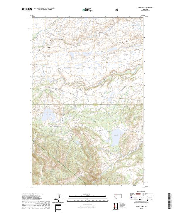USGS Topographic Map – Mitten Lake