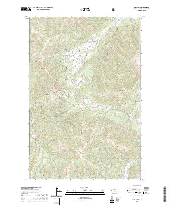 USGS Topographic Map – Mixes Baldy