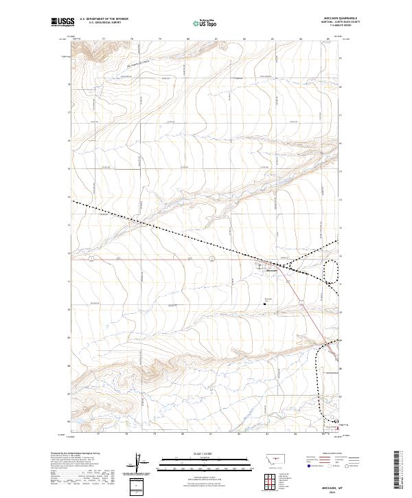 USGS Topographic Map – Moccasin
