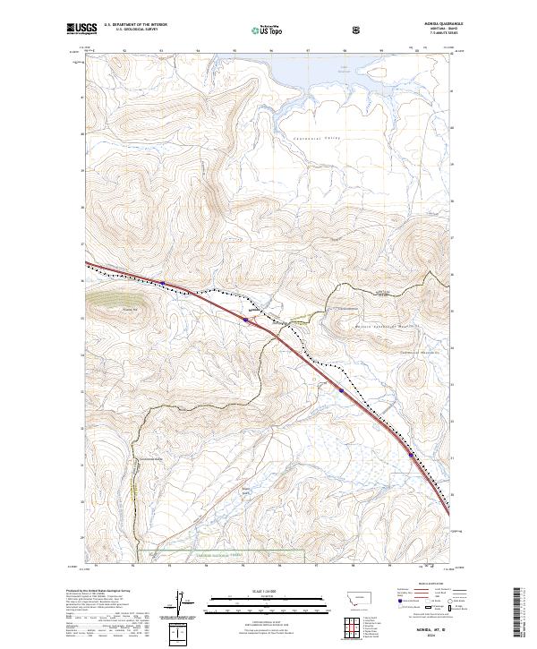 USGS Topographic Map – Monida