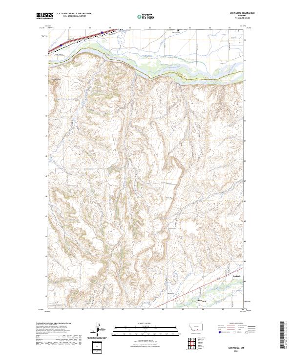 USGS Topographic Map – Montaqua