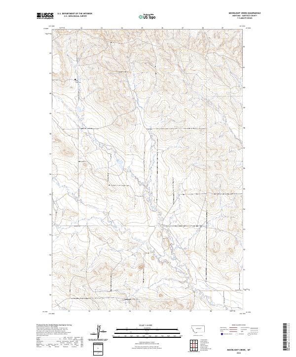 USGS Topographic Map – Moonlight Creek