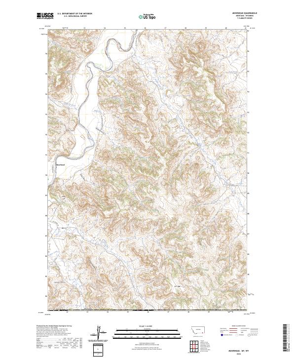 USGS Topographic Map – Moorhead