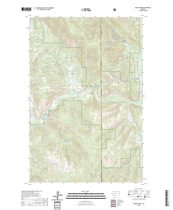 USGS Topographic Map – Moose Creek