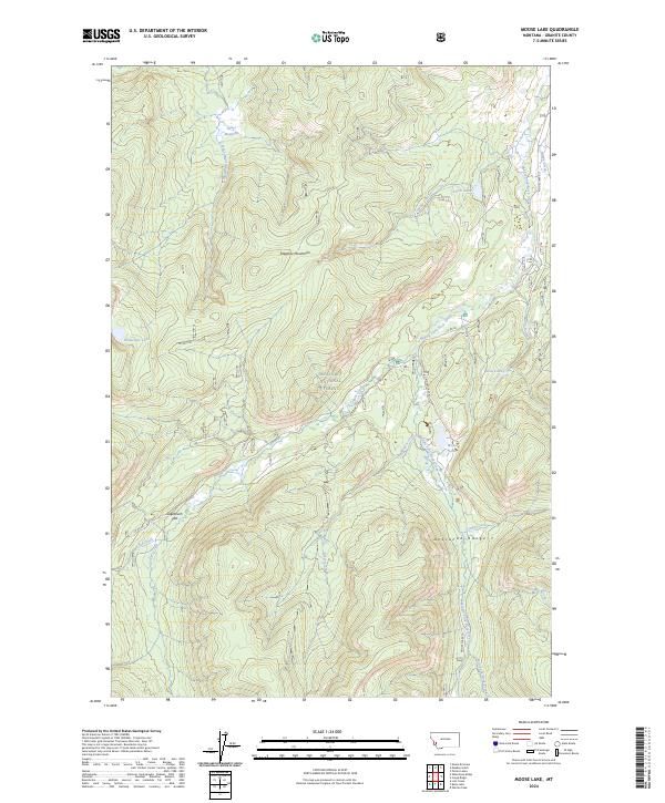 USGS Topographic Map – Moose Lake