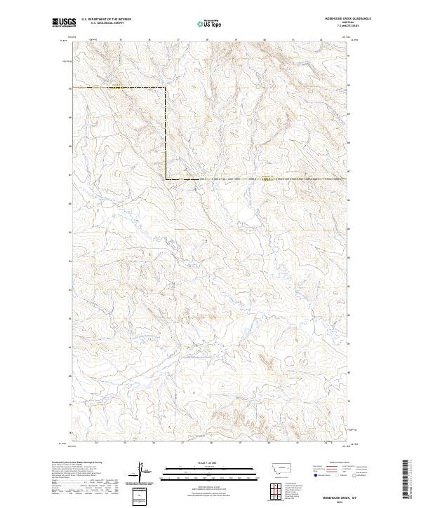 USGS Topographic Map – Morehouse Creek