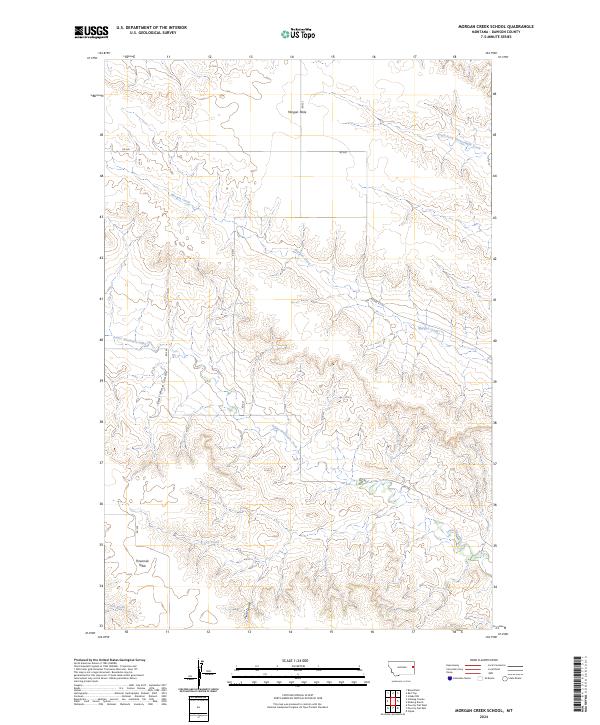 USGS Topographic Map – Morgan Creek School