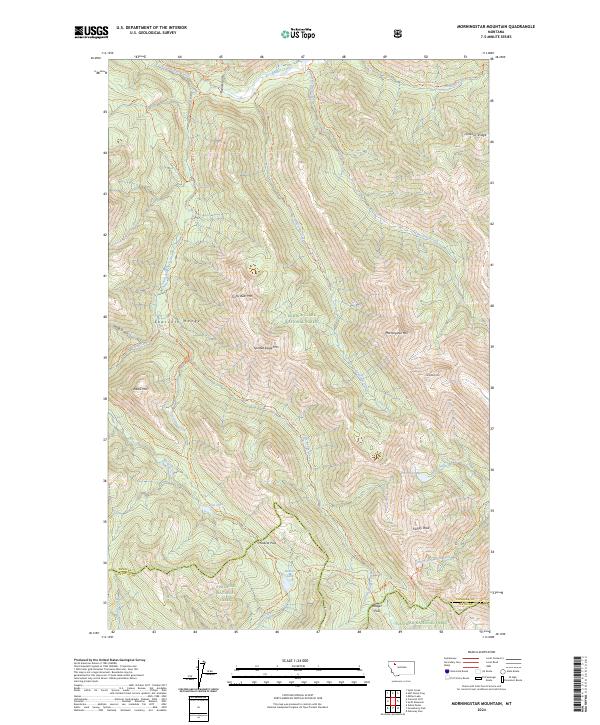 USGS Topographic Map – Morningstar Mountain