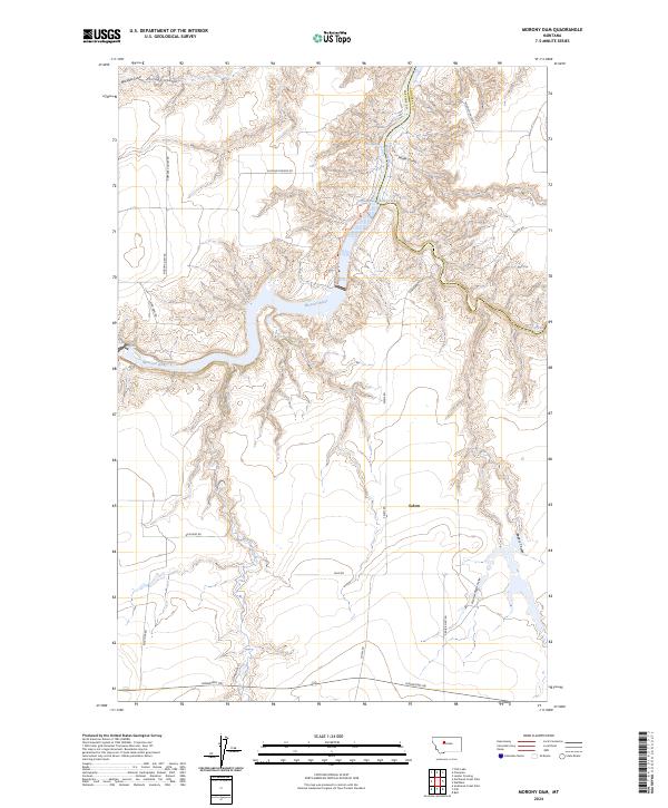 USGS Topographic Map – Morony Dam