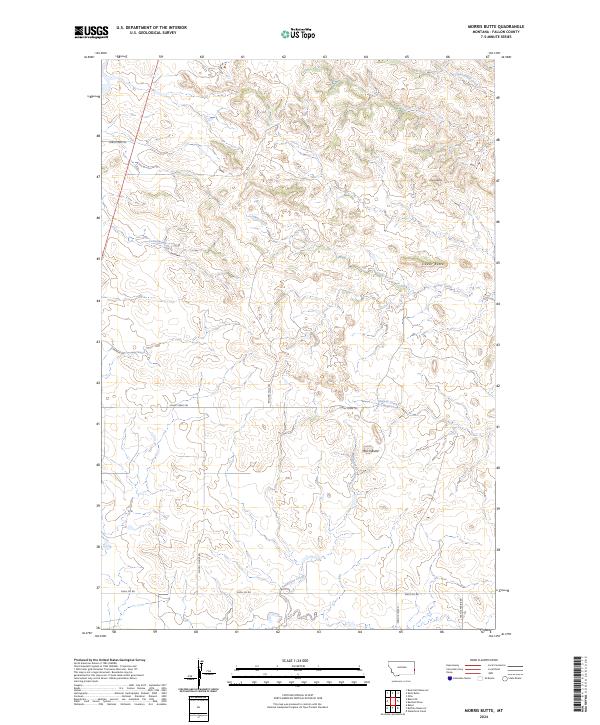 USGS Topographic Map – Morris Butte