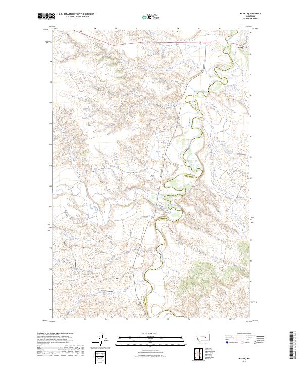 USGS Topographic Map – Mosby