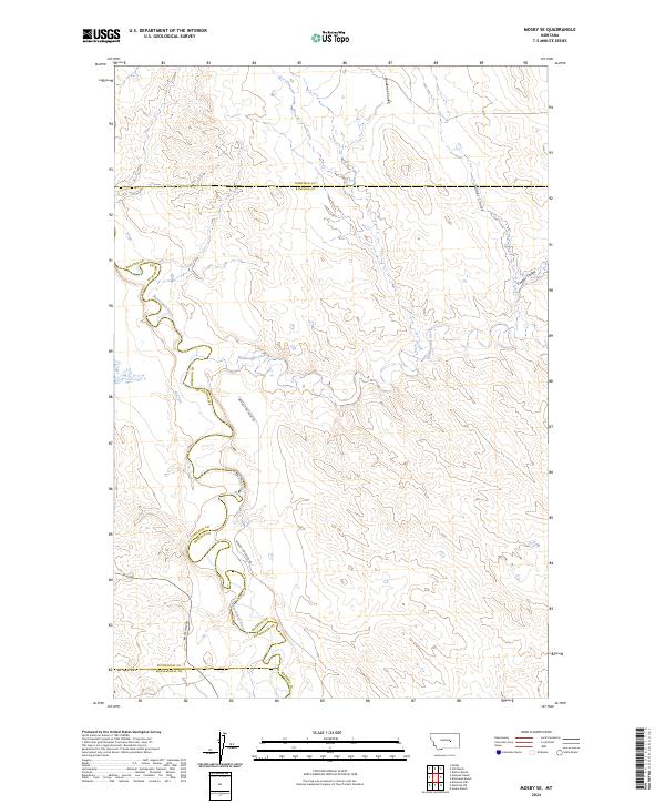 USGS Topographic Map – Mosby SE