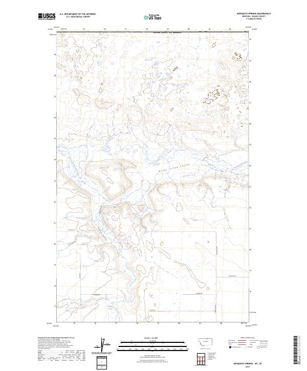 USGS Topographic Map – Mosquito Springs