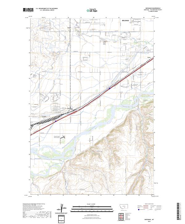 USGS Topographic Map – Mossmain