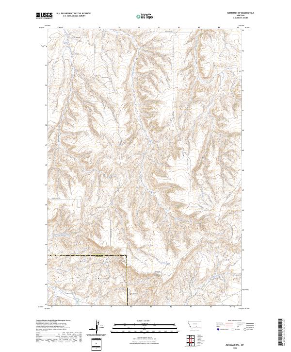 2024 Map of Mossmain SW, 2024 Print