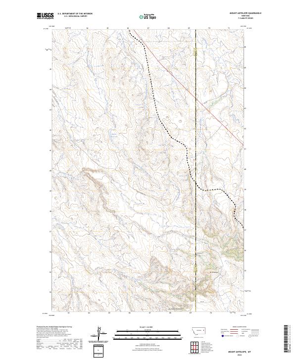 USGS Topographic Map – Mount Antelope