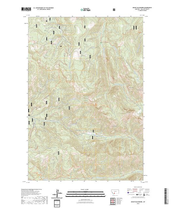 USGS Topographic Map – Mount Blackmore