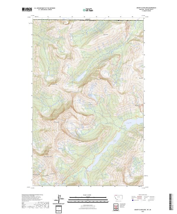 USGS Topographic Map – Mount Cleveland