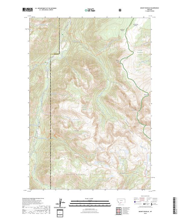 USGS Topographic Map – Mount Douglas
