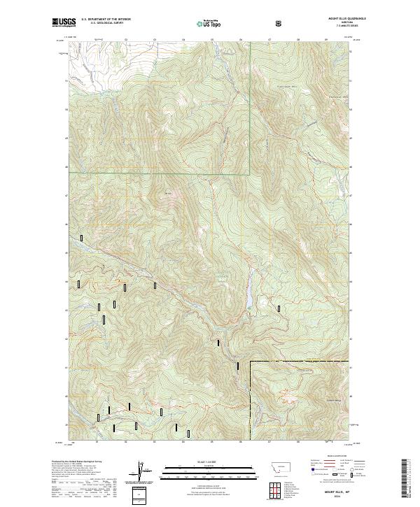 USGS Topographic Map – Mount Ellis