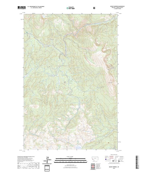 USGS Topographic Map – Mount Emerine